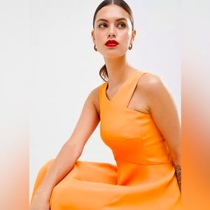 Karen Millen Orange Fluid Dress